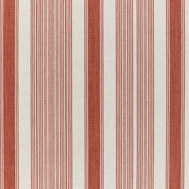 LEE JOFA 2021102.19.0 TABLADA STRIPE BRICK Fabric - Eade's Wallpaper