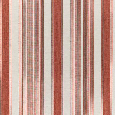 LEE JOFA 2021102.19.0 TABLADA STRIPE BRICK Fabric - Eade's Wallpaper