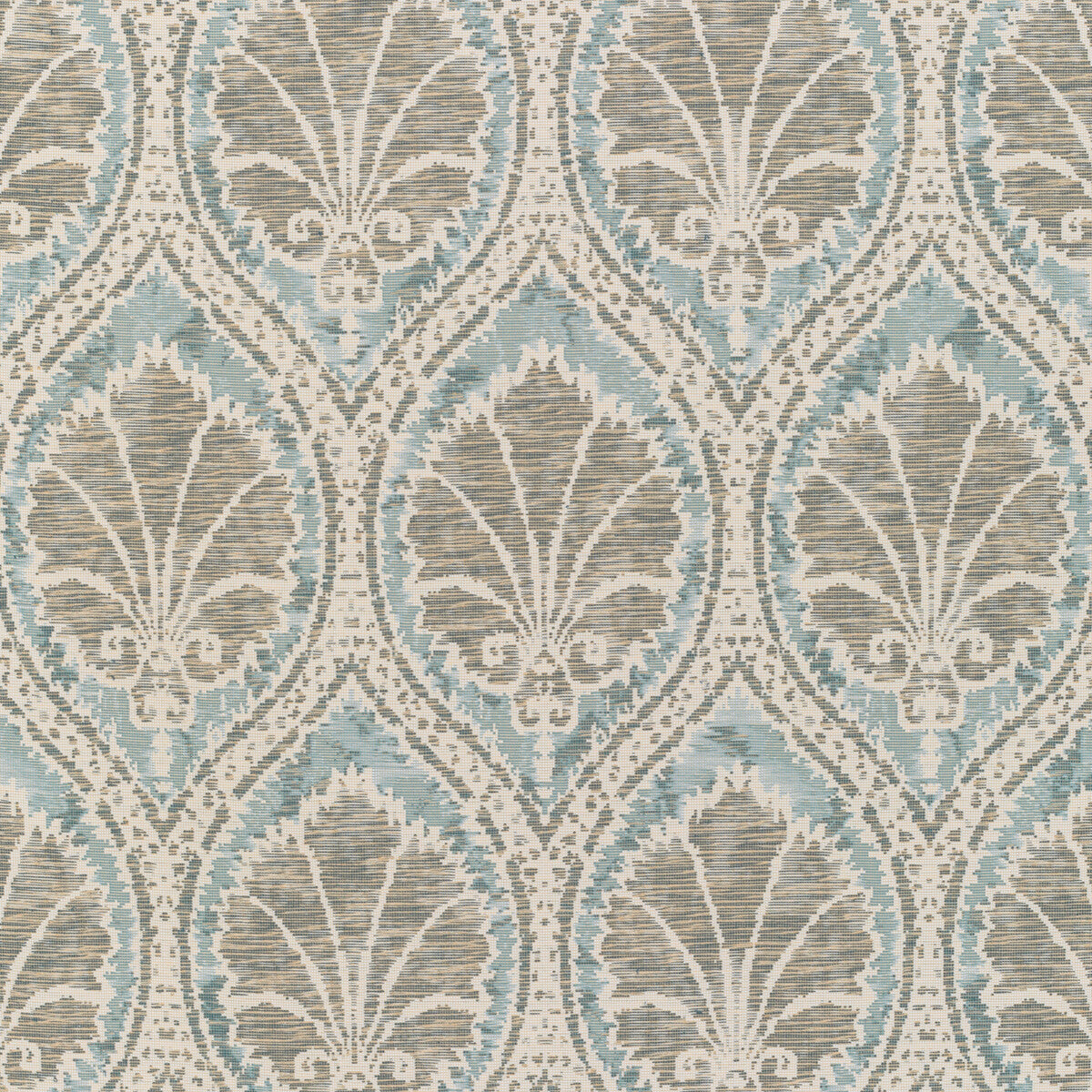 LEE JOFA 2021108.115.0 SEVILLE WEAVE SKY/AQUA Fabric - Eade's Wallpaper