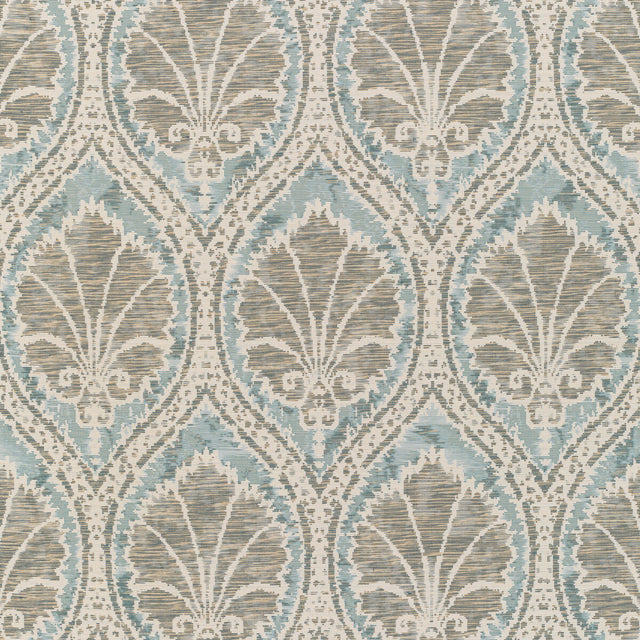 LEE JOFA 2021108.115.0 SEVILLE WEAVE SKY/AQUA Fabric - Eade's Wallpaper
