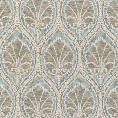LEE JOFA 2021108.115.0 SEVILLE WEAVE SKY/AQUA Fabric - Eade's Wallpaper