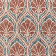LEE JOFA 2021108.524.0 SEVILLE WEAVE DENIM/BRICK Fabric - Eade's Wallpaper
