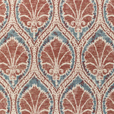 LEE JOFA 2021108.524.0 SEVILLE WEAVE DENIM/BRICK Fabric - Eade's Wallpaper