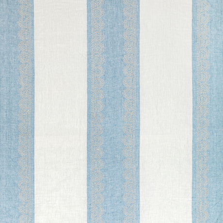 LEE JOFA 2021123.5.0 BANNER SHEER DENIM Fabric - Eade's Wallpaper
