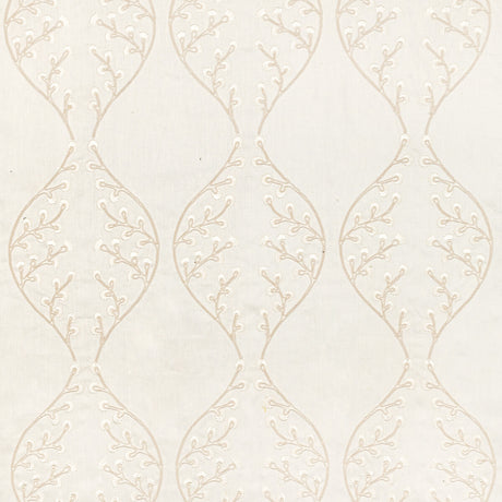 LEE JOFA 2021129.1.0 LILLIE EMBROIDERY IVORY Fabric - Eade's Wallpaper