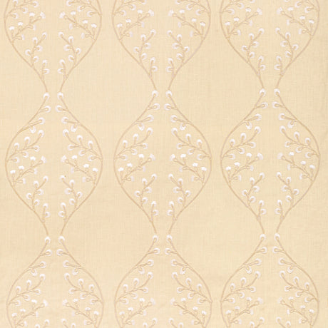 LEE JOFA 2021129.1416.0 LILLIE EMBROIDERY BLONDE Fabric - Eade's Wallpaper