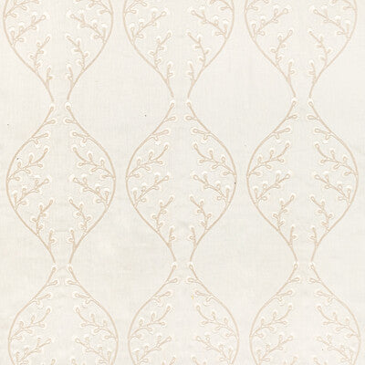 LEE JOFA 2021129.1.0 LILLIE EMBROIDERY IVORY Fabric - Eade's Wallpaper
