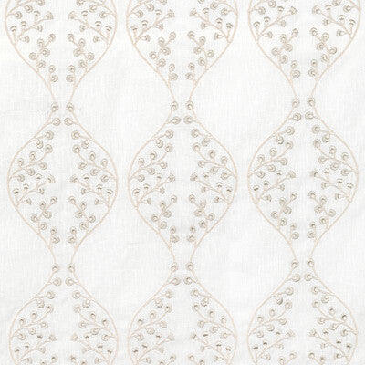 LEE JOFA 2021130.1611.0 LILLIE SHEER IVORY/FOG Fabric - Eade's Wallpaper