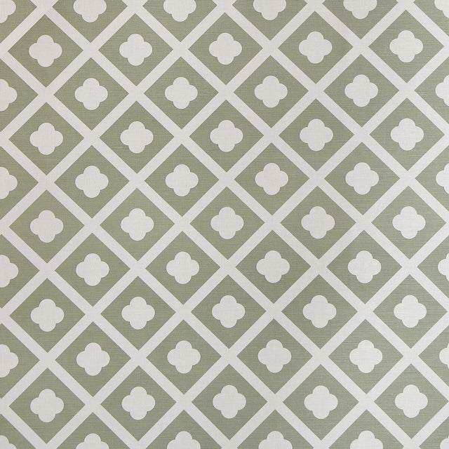 LEE JOFA 2021132.130.0 JARDIN SAGE ON ECRU Fabric - Eade's Wallpaper