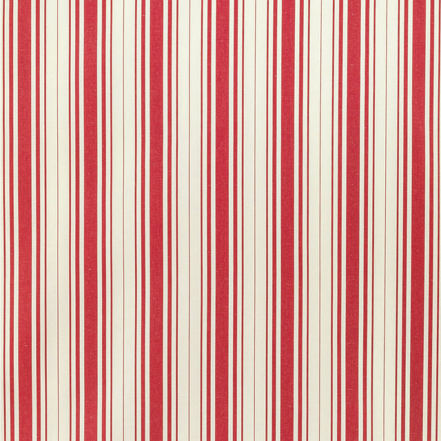 LEE JOFA 2022100.19.0 BALDWIN STRIPE POPPY Fabric - Eade's Wallpaper