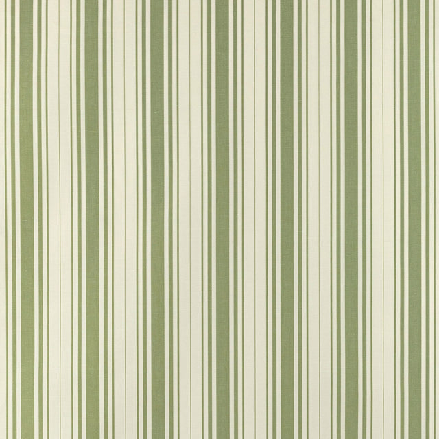 LEE JOFA 2022100.3.0 BALDWIN STRIPE FERN Fabric - Eade's Wallpaper