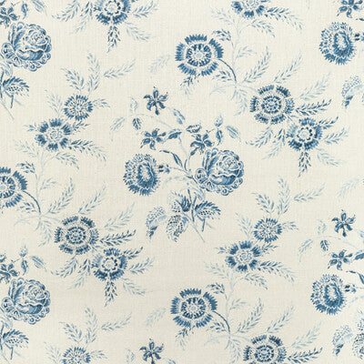 LEE JOFA 2022101.5.0 BOUTIQUE FLORAL DELFT Fabric - Eade's Wallpaper