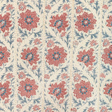 LEE JOFA 2022102.195.0 CALICO VINE BLUE RED Fabric - Eade's Wallpaper