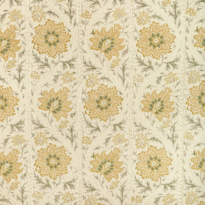 LEE JOFA 2022102.411.0 CALICO VINE MARIGOLD Fabric - Eade's Wallpaper