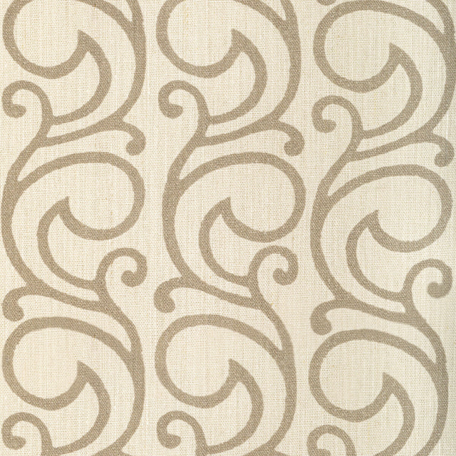 LEE JOFA 2022103.106.0 SERENDIPITY SCROLL OAK Fabric - Eade's Wallpaper