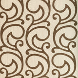 LEE JOFA 2022103.6.0 SERENDIPITY SCROLL TEA Fabric - Eade's Wallpaper