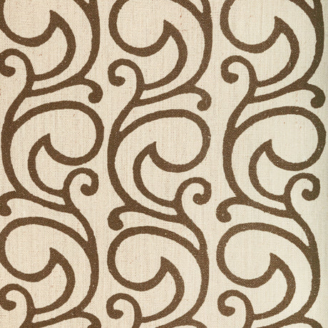LEE JOFA 2022103.6.0 SERENDIPITY SCROLL TEA Fabric - Eade's Wallpaper
