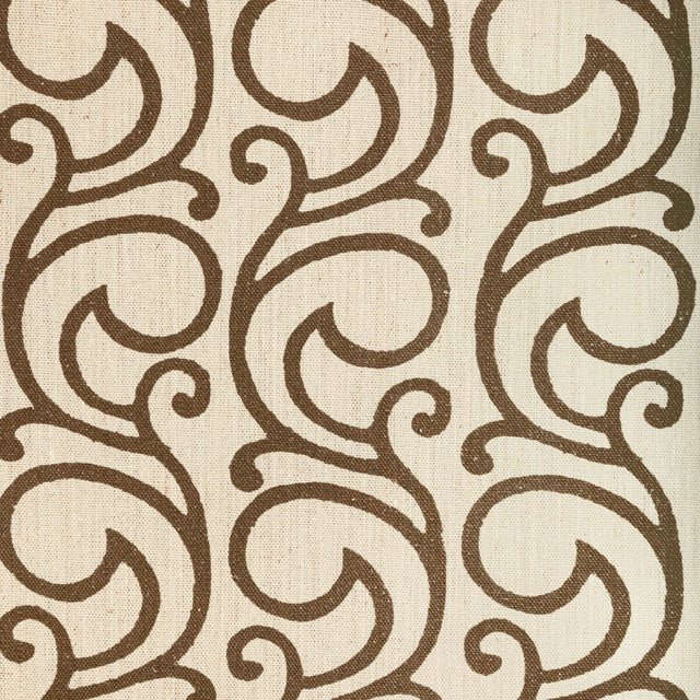 LEE JOFA 2022103.6.0 SERENDIPITY SCROLL TEA Fabric - Eade's Wallpaper