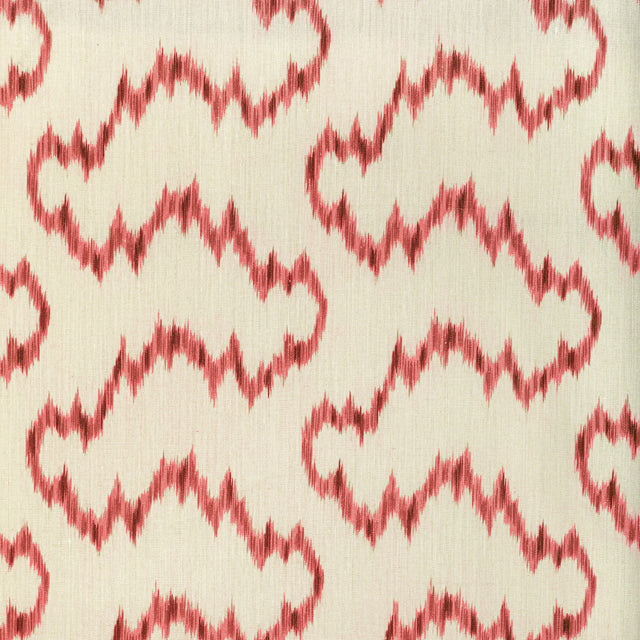 LEE JOFA 2022104.916.0 MALLORCAN IKAT BERRY Fabric - Eade's Wallpaper