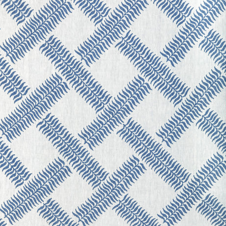LEE JOFA 2022105.550.0 GARDEN TRELLIS WEAVE BLUE Fabric - Eade's Wallpaper