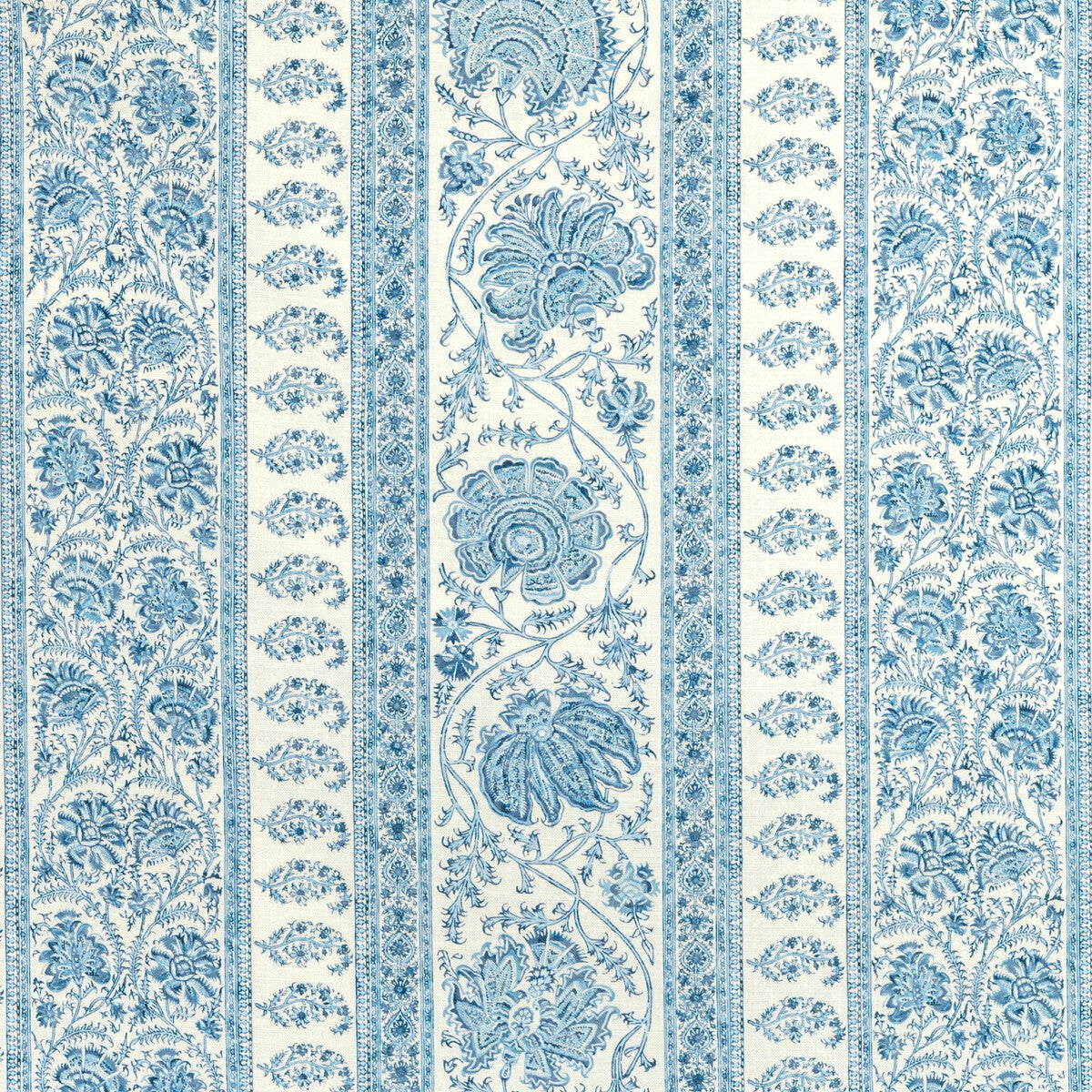 LEE JOFA 2022106.5.0 INDIENNES STRIPE DELFT Fabric - Eade's Wallpaper