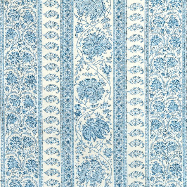 LEE JOFA 2022106.5.0 INDIENNES STRIPE DELFT Fabric - Eade's Wallpaper