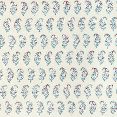LEE JOFA 2022107.195.0 INDIENNES PAISLEY BERRY Fabric - Eade's Wallpaper