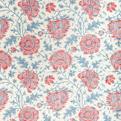 LEE JOFA 2022108.195.0 INDIENNES FLORAL BERRY Fabric - Eade's Wallpaper