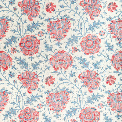 LEE JOFA 2022108.195.0 INDIENNES FLORAL BERRY Fabric - Eade's Wallpaper