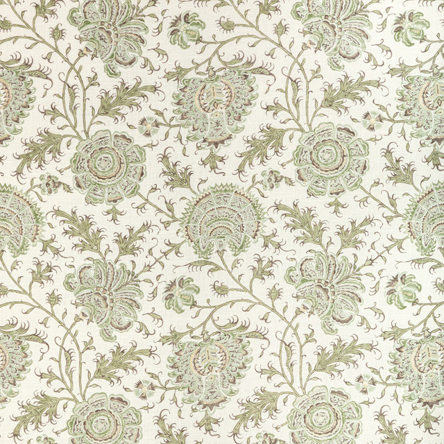 LEE JOFA 2022108.316.0 INDIENNES FLORAL IVY Fabric - Eade's Wallpaper