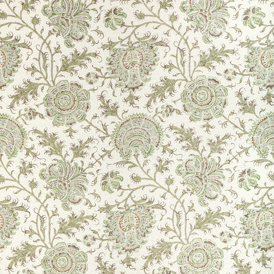 LEE JOFA 2022108.316.0 INDIENNES FLORAL IVY Fabric - Eade's Wallpaper