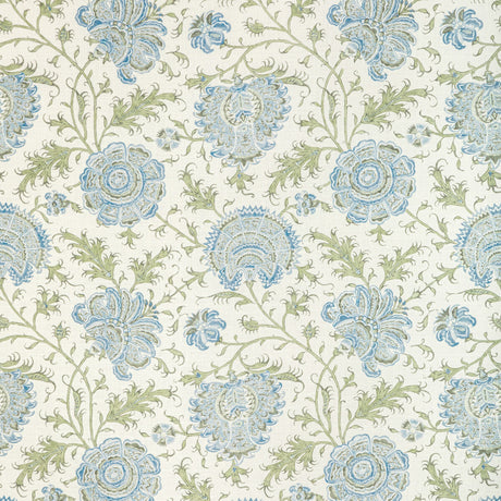 LEE JOFA 2022108.530.0 INDIENNES FLORAL SEA Fabric - Eade's Wallpaper