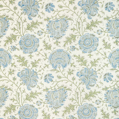 LEE JOFA 2022108.530.0 INDIENNES FLORAL SEA Fabric - Eade's Wallpaper