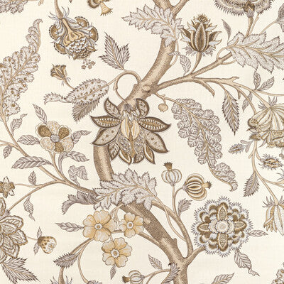 LEE JOFA 2022109.1611.0 PALAMPORE PRINT STONE Fabric - Eade's Wallpaper