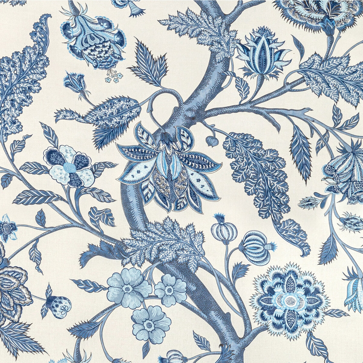 LEE JOFA 2022109.5.0 PALAMPORE PRINT DELFT Fabric - Eade's Wallpaper
