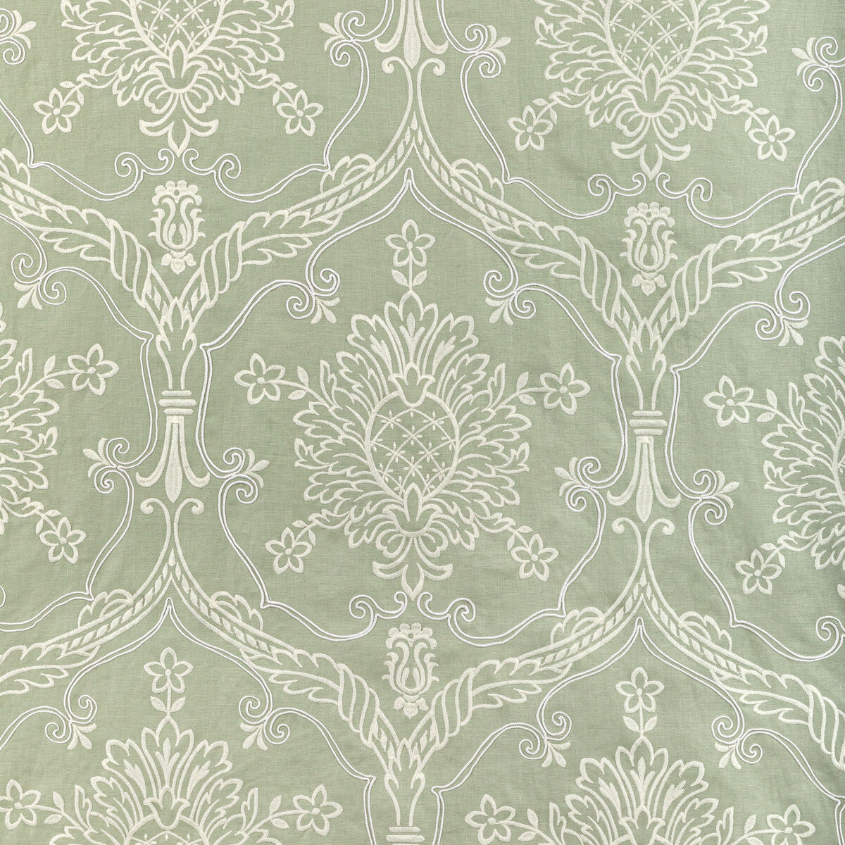 LEE JOFA 2022110.123.0 HAYES EMBROIDERY CELERY Fabric - Eade's Wallpaper