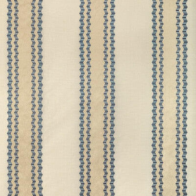LEE JOFA 2022113.1615.0 WALDON STRIPE BLUE Fabric - Eade's Wallpaper