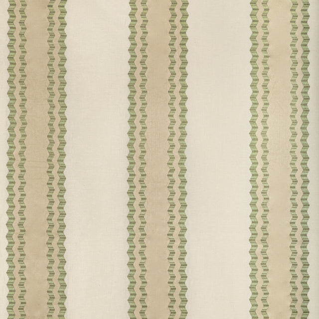 LEE JOFA 2022113.1623.0 WALDON STRIPE CELERY Fabric - Eade's Wallpaper