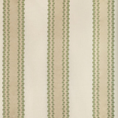 LEE JOFA 2022113.1623.0 WALDON STRIPE CELERY Fabric - Eade's Wallpaper