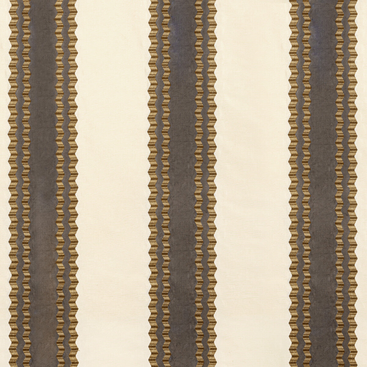 LEE JOFA 2022113.166.0 WALDON STRIPE BROWN Fabric - Eade's Wallpaper