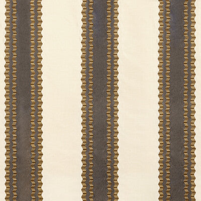 LEE JOFA 2022113.166.0 WALDON STRIPE BROWN Fabric - Eade's Wallpaper