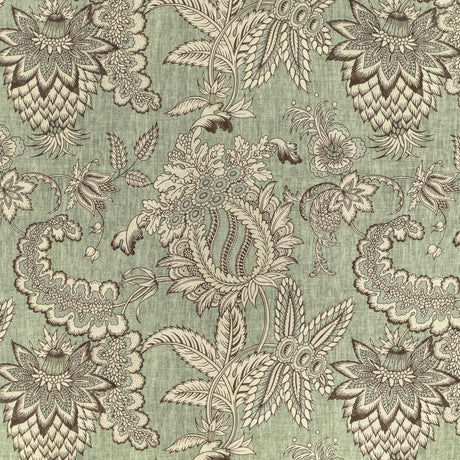 LEE JOFA 2022115.3.0 JENNINGS PRINT GREEN Fabric - Eade's Wallpaper