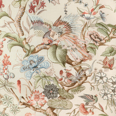 LEE JOFA 2022116.319.0 GREENFIELD PRINT SPRING Fabric - Eade's Wallpaper