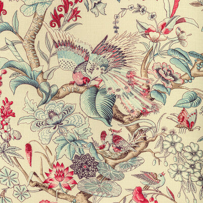 LEE JOFA 2022116.915.0 GREENFIELD PRINT MULTI Fabric - Eade's Wallpaper