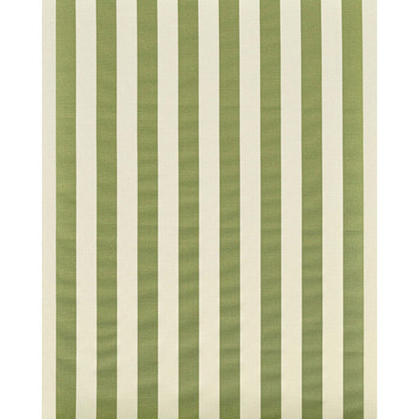 LEE JOFA 2022120.3.0 AVENUE STRIPE GREEN ON WHITE Fabric - Eade's Wallpaper
