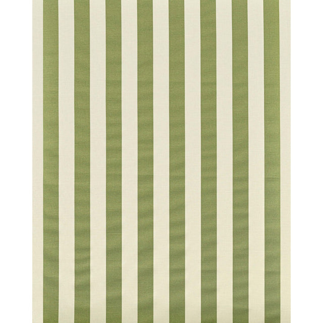 LEE JOFA 2022120.3.0 AVENUE STRIPE GREEN ON WHITE Fabric - Eade's Wallpaper