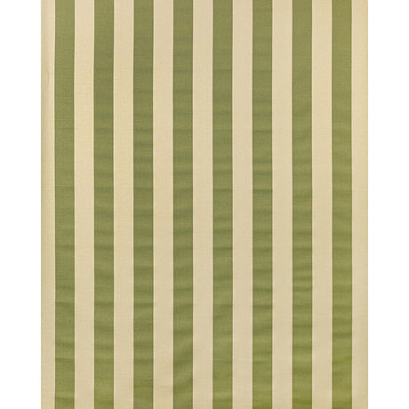 LEE JOFA 2022120.316.0 AVENUE STRIPE GREEN ON ECRU Fabric - Eade's Wallpaper