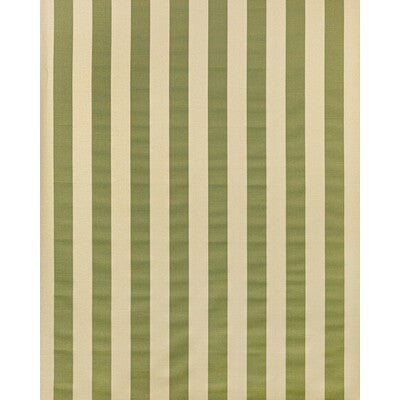 LEE JOFA 2022120.316.0 AVENUE STRIPE GREEN ON ECRU Fabric - Eade's Wallpaper