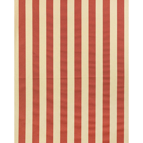 LEE JOFA 2022120.916.0 AVENUE STRIPE CRIMSON/ECRU Fabric - Eade's Wallpaper