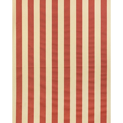 LEE JOFA 2022120.916.0 AVENUE STRIPE CRIMSON/ECRU Fabric - Eade's Wallpaper